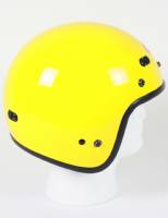 RMTY - DOT YELLOW 3/4 Motorcycle Helmet. Three Quarter Helmet